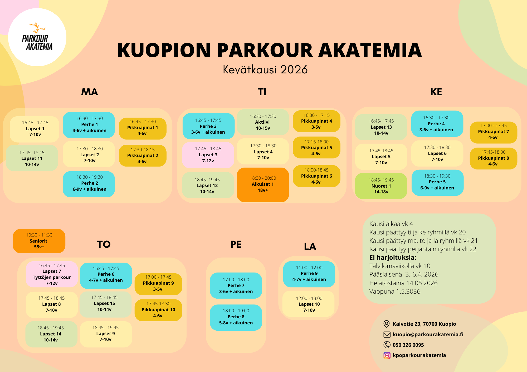 Kuopio lukkari KEVÄT 2026