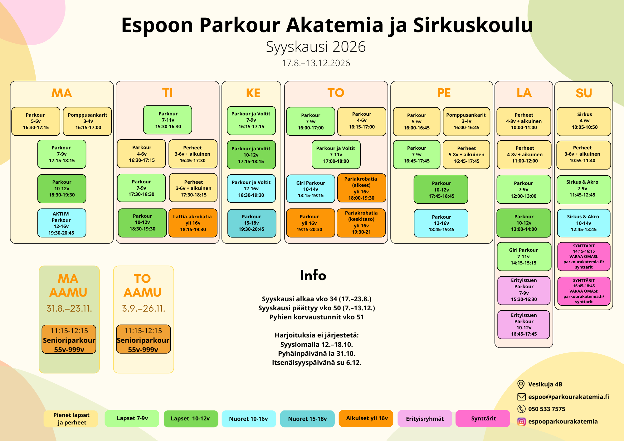 Espoo syksy 2026 VIRALLINEN